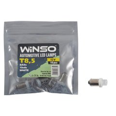 LED автолампа Winso 12V FLUX T8.5 BA9s, 10шт