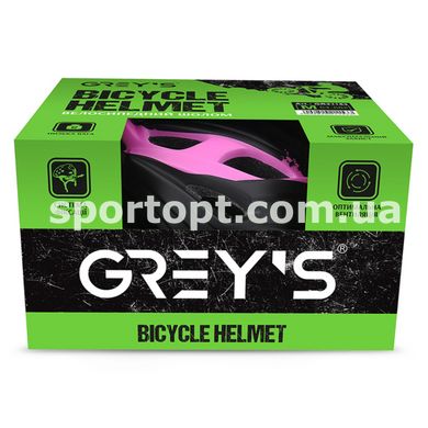 Велосипедний шолом Grey's М чорно-фіолетовий матовий