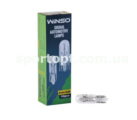 Лампа розжарювання Winso 24V W1.2W 1.2W W2x4.6d, 10шт