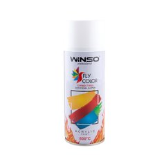 Акрилова термостійка спрей-фарба 600° Winso 450мл білий (WHITE/RAL9010)