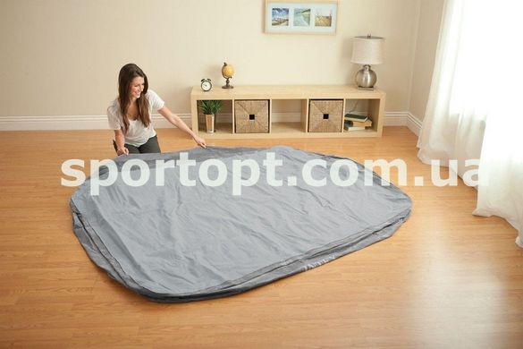 Двуспальная надувная кровать Intex + встроенный электронасос 220V 152x203x56 см (64418)