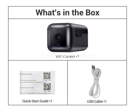 WiFi міні камера Escam G16-IP (3200 mAh)