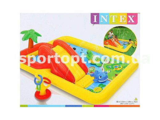 Водний надувний ігровий центр Intex 254х196х79 см (57454)