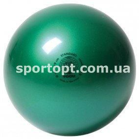 М'яч для художньої гімнастики 19 см 400 грам TOGU Німеччина Fig зелений перламутр