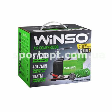 Компресор автомобільний Winso 10 Атм 40 л/хв 200 Вт