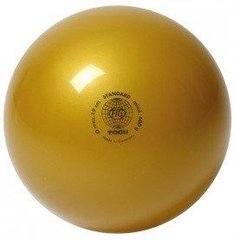Мяч для художественной гимнастики 19 см 400 грамм TOGU Германия Fig золото