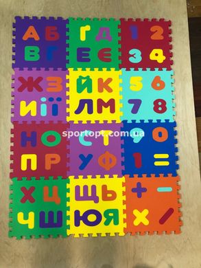 Детский коврик-пазл "Азбука" набор 12 элементов из EVA 120х90х1см