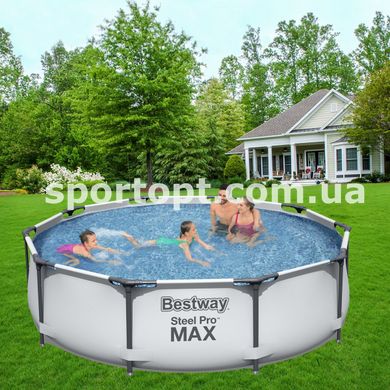 Каркасний басейн Bestway Steel Pro MAX (305Х76 см) (56406)