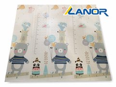 Дитячий складний двосторонній ігровий килимок Play Baby Mat 200*180*1см | Тварини/Цирк