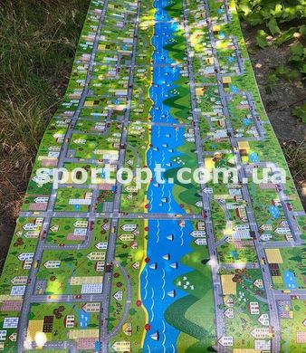 Детский игровой коврик Парковый городок 2 х1,2 м 8 мм