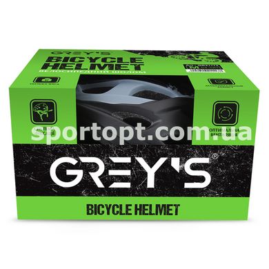 Велосипедний шолом Grey's М чорно-сірий матовий