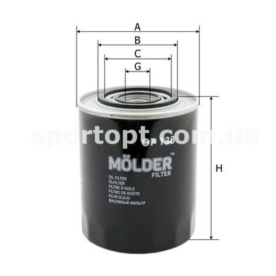 Фільтр масляний Molder Filter OF 138 (WL7160, OC248, WP1144)