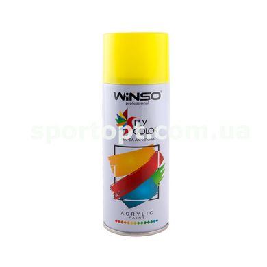 Акрилова спрей-фарба флуоресцентна Winso 450мл кислотно-жовтий (YELLOW)