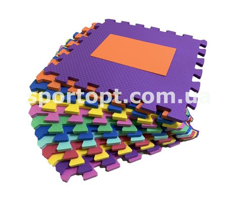 Дитячий килимок-пазл "Весела геометрія" набір з EVA120х90х1см