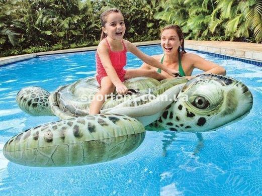 Детский надувной плотик Intex Морская Черепаха 191х170 см (57555)