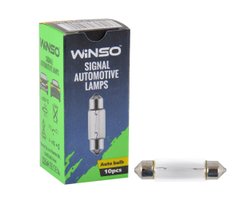 Лампа розжарювання Winso 24V C10W 10W SV8.5 T11*41, 10шт