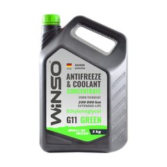 Антифриз Winso Antifreeze & Coolant Green (зелений) концентрат G11, 5кг