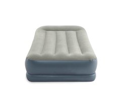 Односпальная надувная кровать Intex + встроенный электронасос 220V 99x191x30 см (64116)