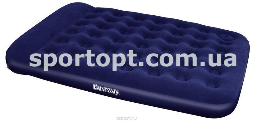 Двоспальний надувний матрац Bestway + вбудований ножний насос 203x152x28 см (67226)