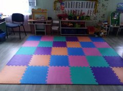 Дитячий килимок-пазл з еви EVA Веселка набір з 30 елементів 50х50х1см
