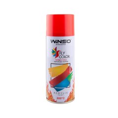 Акрилова термостійка спрей-фарба 600° Winso 450мл багряно-червоний (FLAME RED/RAL3000)