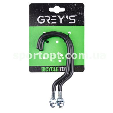 Гак для зберігання велосипеда Grey's 6мм (кріплення гайкою) пара