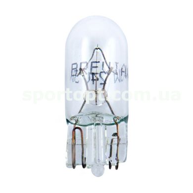 Лампа розжарювання Brevia W5W 12V 5W W2.1x9.5d CP, 10шт