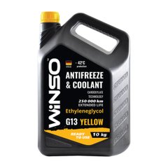 Антифриз Winso Antifreeze & Coolant Yellow -42°C (жовтий) G13, 10кг