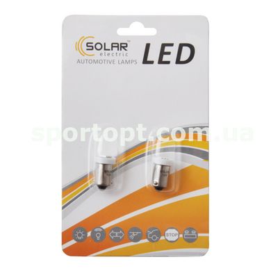 LED автолампа Solar 12V T8.5 BA9s 1smd 5050 white, 2шт