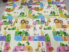 Детский складной двухсторонний игровой коврик Baby Play Mat 200*180*1см | Слон/Алфавит