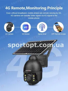 4G IP Камера с Солнечной панелью! Sectec ST-S588M с АУККУМУЛЯТОРАМИ