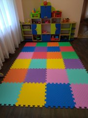Тепла підлога, килимок-пазл з Ева (EVA) "Спорт" 50х50х1,2 см для дитячих садків