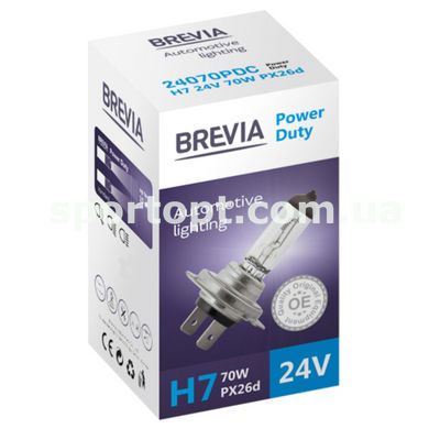 Галогенова лампа Brevia H7 24V 70W PX26d Power Duty CP