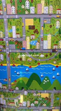 Дитячий ігровий килимок Паркове містечко 2 х1,2 м завтовшки 12 мм