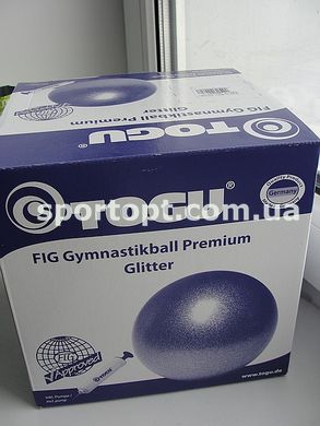 Мяч художественной гимнастики Togu PREMIUM GLITTER FIG лакированный 420 г + насос + игла