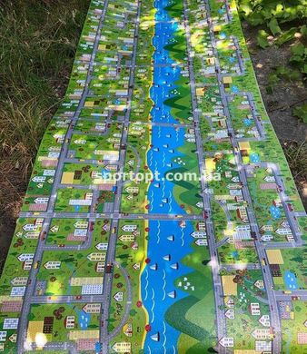 Дитячий ігровий килимок Паркове містечко 2 х1,2 м завтовшки 12 мм