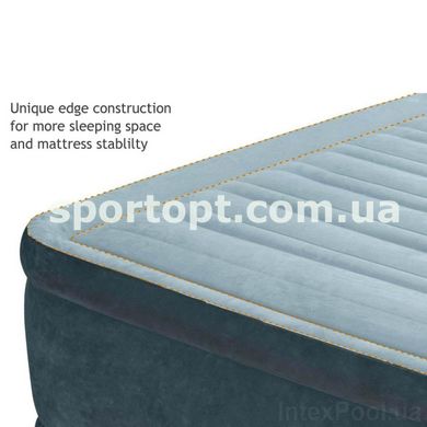 Надувная кровать Intex 67768, 137 x 191 x 33 см, встроеный электронасос. Полутороспальная