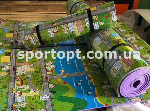 Дитячий ігровий килимок Паркове містечко 2 х1,2 м 12 мм