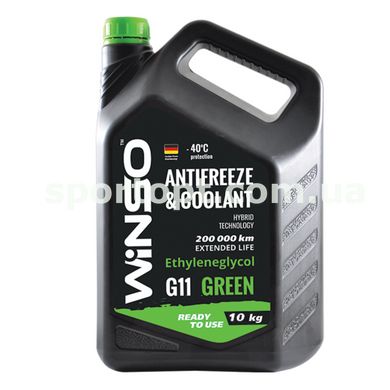 Антифриз Winso Antifreeze & Coolant Green -40°C (зелений) G11, 10кг
