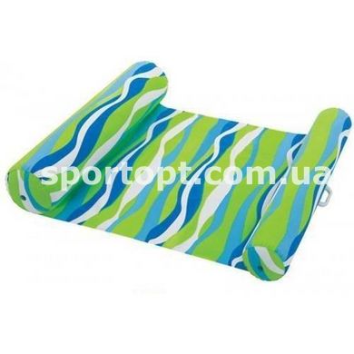 Пляжный надувной матрас-гамак для плавания Intex 137х99 см (зеленый) (58834)